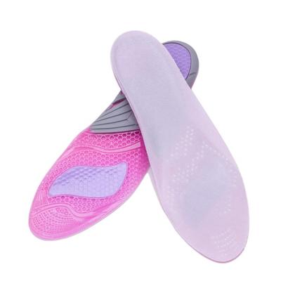 Air cushioned arch support Memory Foam Gel Insoles with gel pads under the heel and forefoot (GEL-A002)
