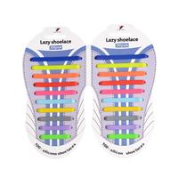 Rubber Slip Sneaker Elastic Shoelaces Lazy No Tie Silicone Shoe laces